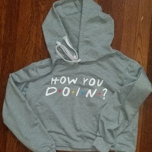 Friends crop hoodie